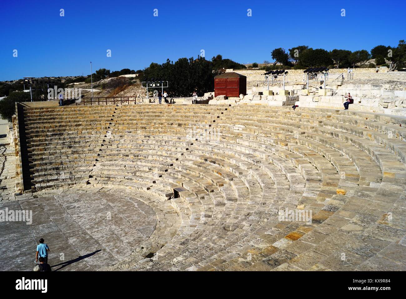 L'anfiteatro di Kourion, Cipro Foto Stock