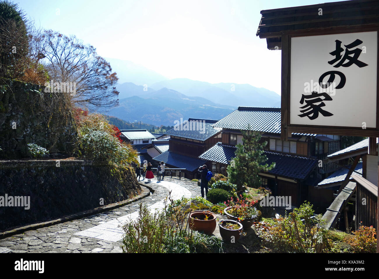 Magome (stazione di posta 43 sul modo Nakasendo) Foto Stock