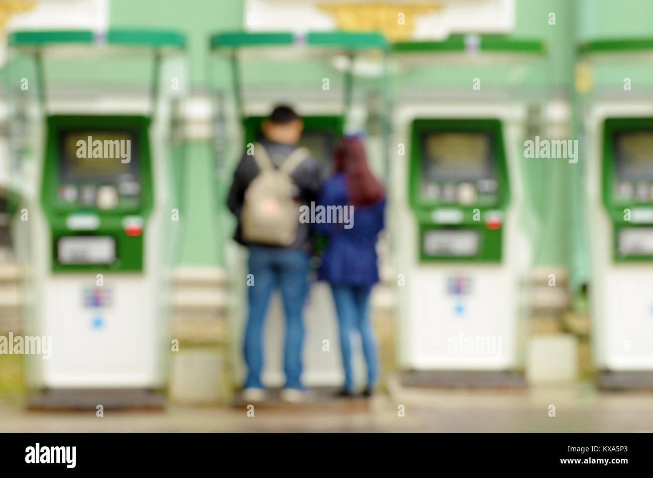 Il terminale di pagamento consente l'accettazione di pagamenti da parte di singoli individui. Foto Stock