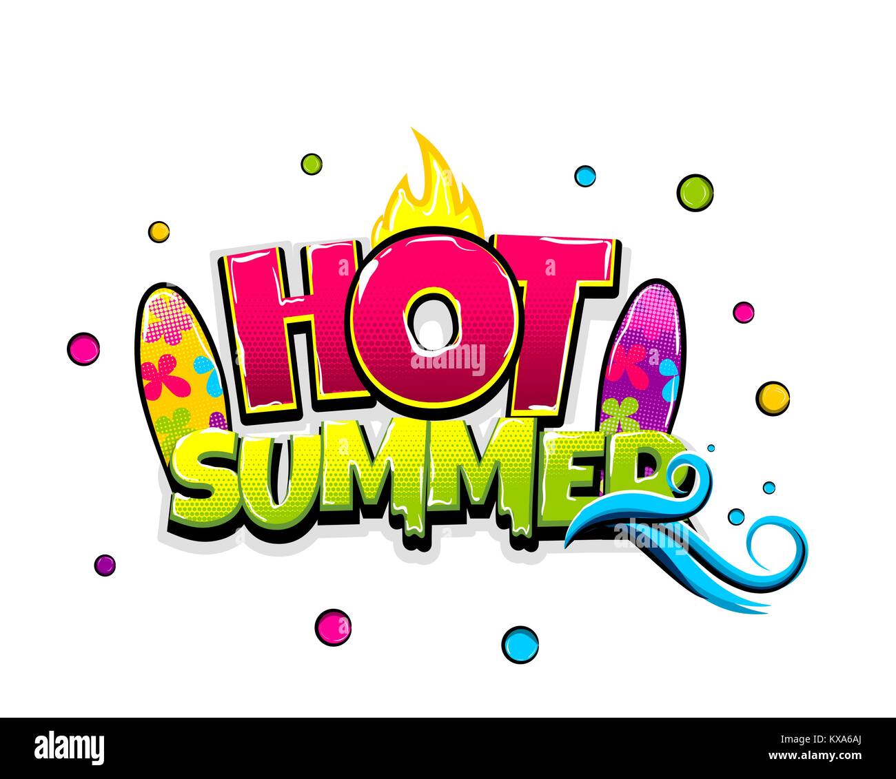 Testo di fumetti pubblicizzare glosssy 3d Illustrazione Vettoriale