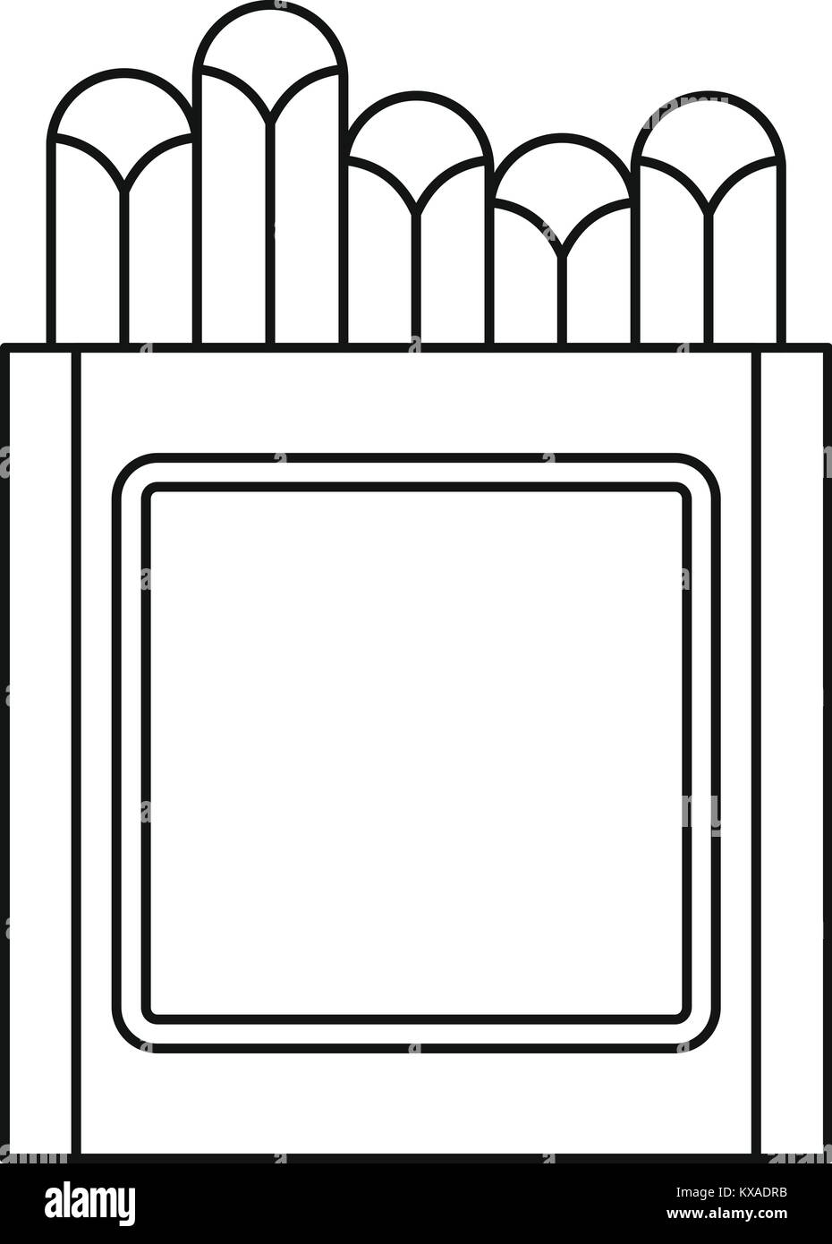 Matite di icona di stile di contorno Illustrazione Vettoriale