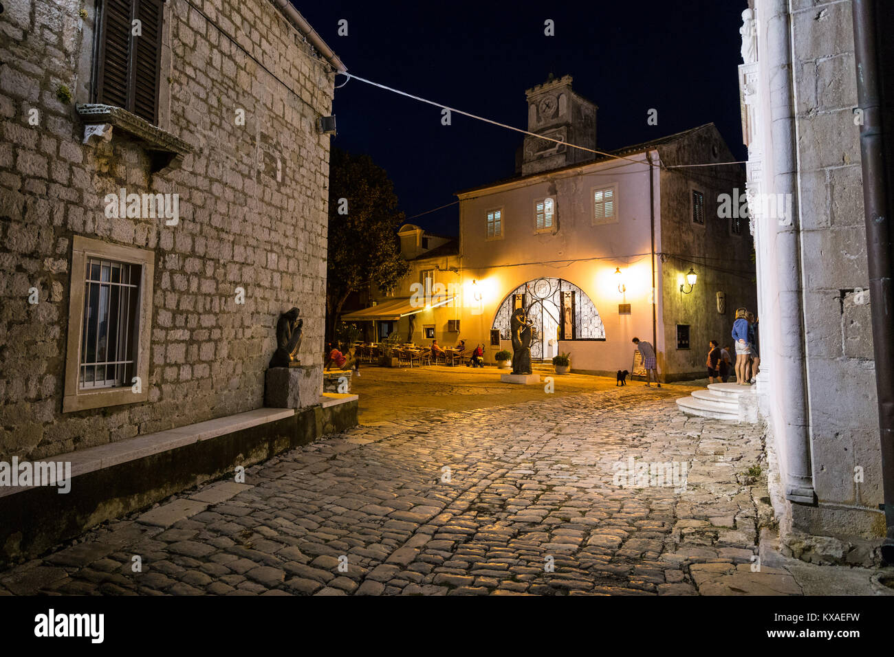 Osor, Cres, Istria, Croazia. Foto Stock