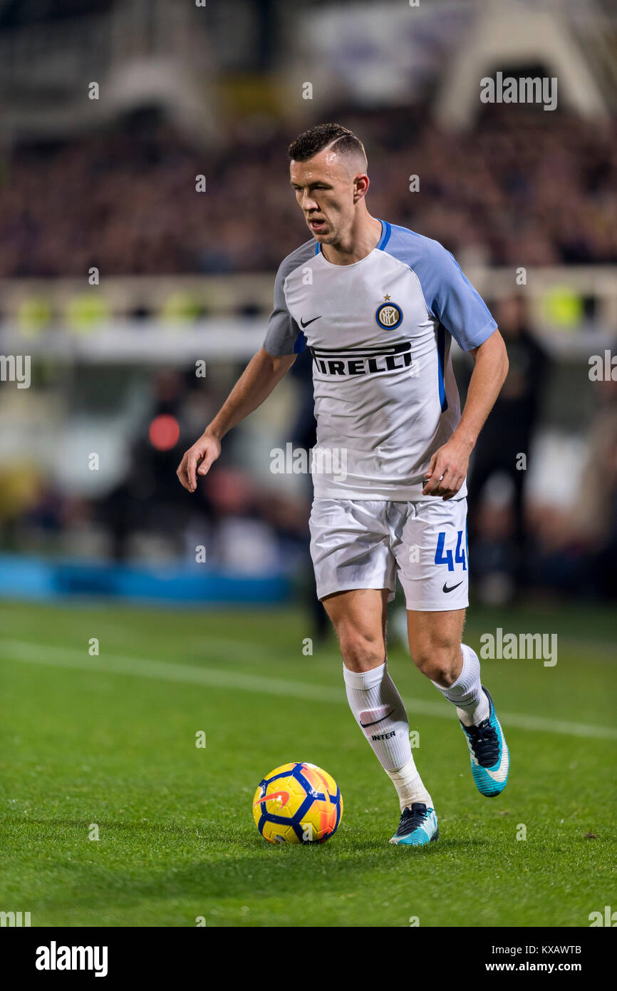 Firenze, Italia. Gen 5, 2018. Ivan Perisic (Inter) Calcio/Calcetto : Italiano 'Serie A' match tra ACF Fiorentina 1-1 Inter Milan allo Stadio Artemio Franchi di Firenze . Credito: Maurizio Borsari/AFLO/Alamy Live News Foto Stock