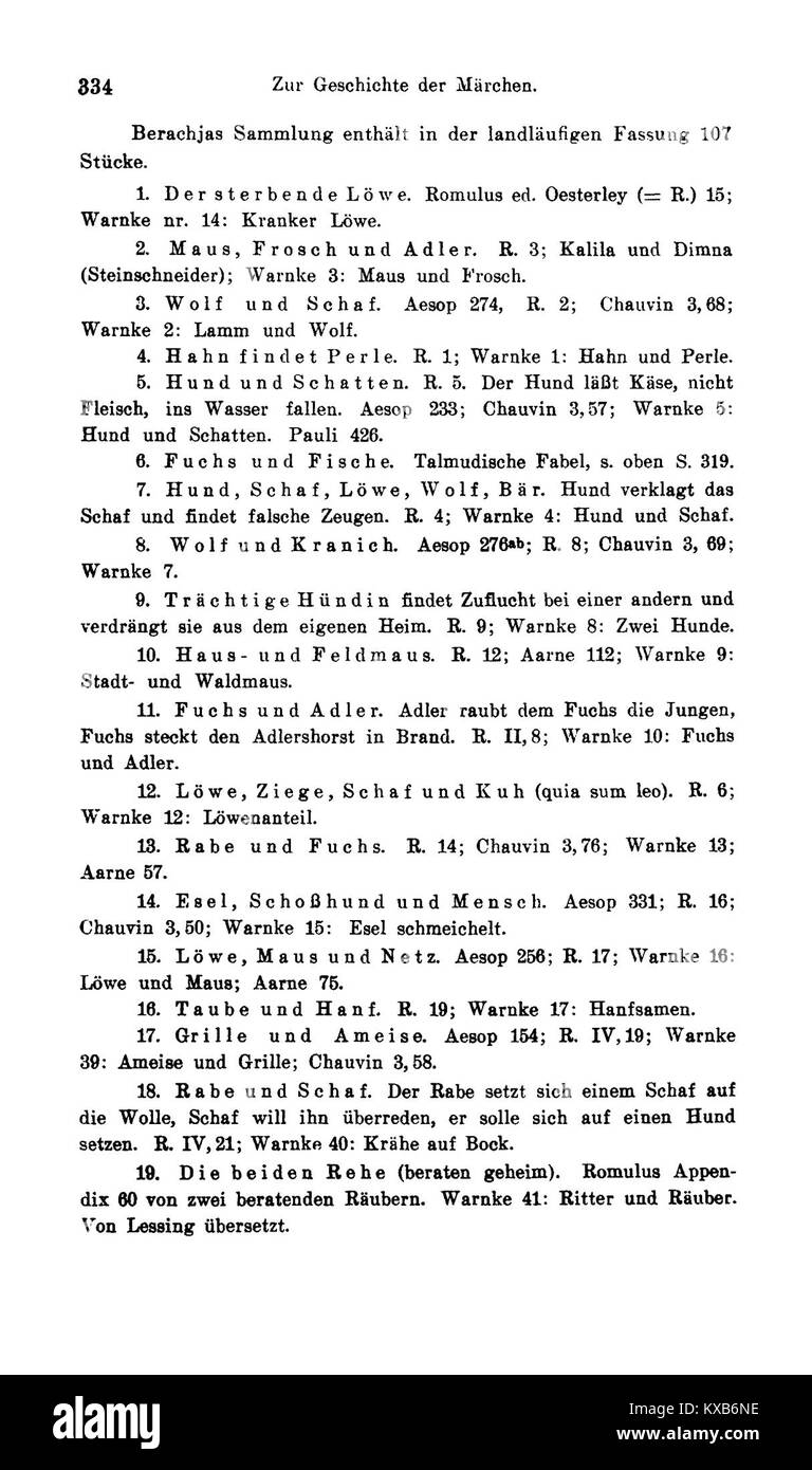 Il commento delle fiabe di Grimms di Bolte e Polivka fornisce approfondimenti dettagliati, evidenziando l'impatto culturale, letterario e storico della collezione di fiabe tedesche. Foto Stock