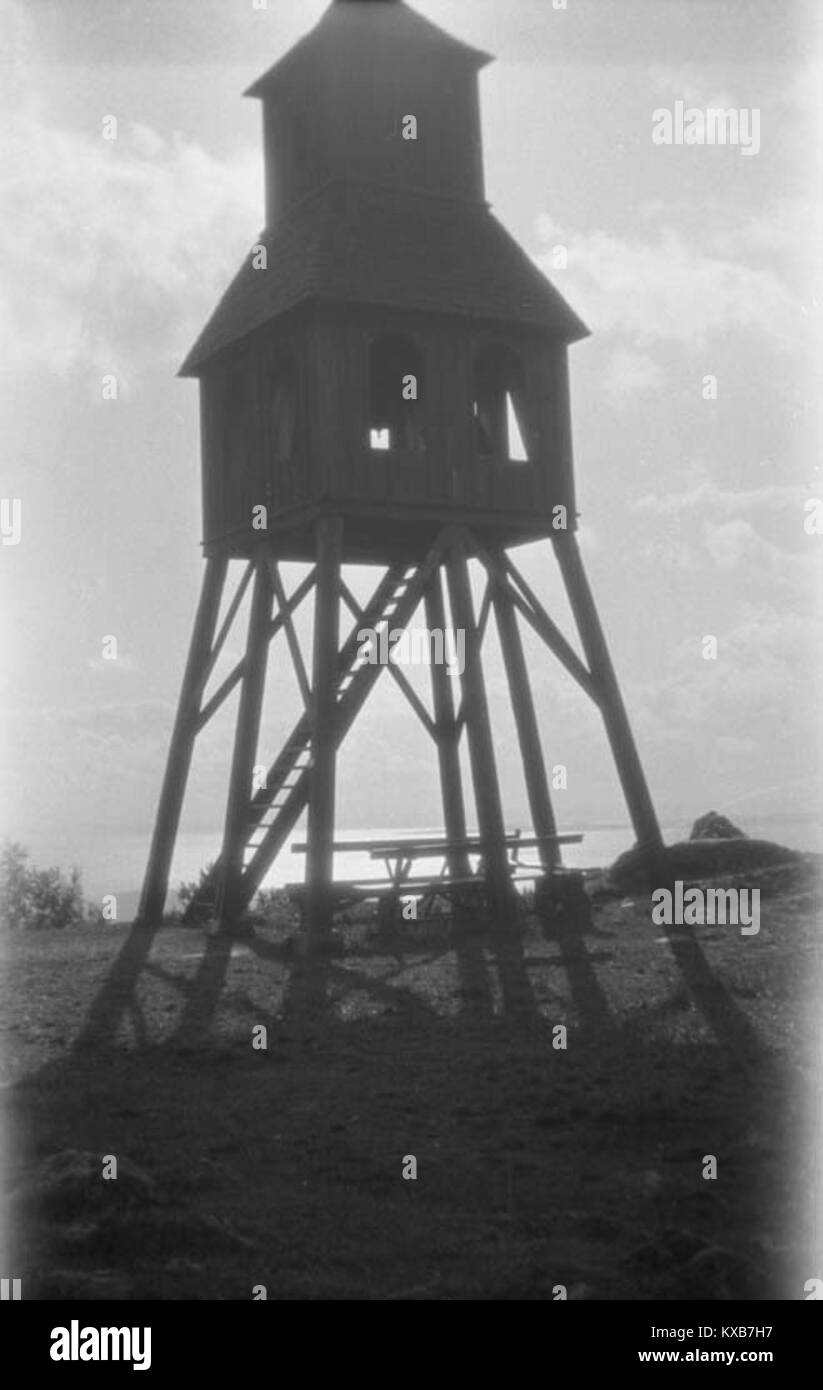 La chiesa di Gränna, elencata nel Consiglio svedese per il patrimonio culturale (KMB), è una chiesa storica in Svezia con architettura tradizionale e significato religioso locale. Foto Stock