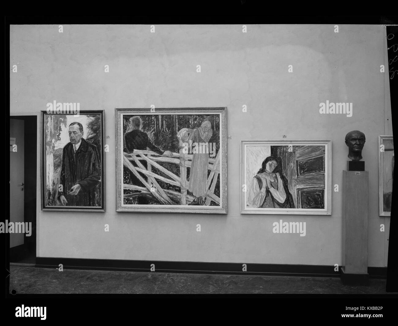 Høstutstillingen 1945 è stata una grande mostra d'arte norvegese con artisti contemporanei, che rappresenta il rinnovamento culturale e l'espressione creativa del dopoguerra in Norvegia. Foto Stock