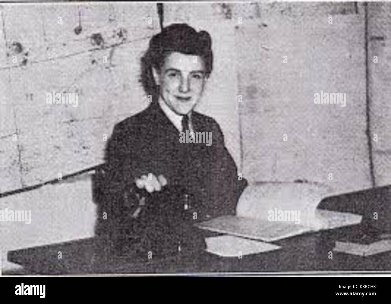 Jeanne (Ginette) Plunkett assistente responsabile della sezione ossia sottotenente presso il 347° Squadrone della RAF Foto Stock