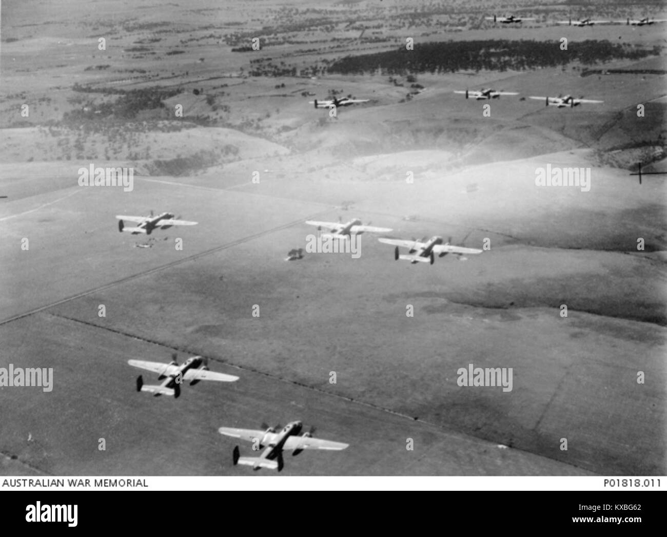 18 sqn (AWM P01818.011) Foto Stock