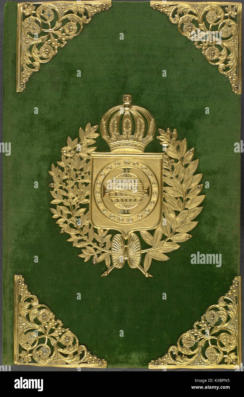 La Costituzione dell'Impero del Brasile del 1824, la prima costituzione della nazione, stabilì il quadro per una monarchia costituzionale, definendo la separazione dei poteri e dei diritti dei cittadini nel nuovo impero indipendente. Foto Stock