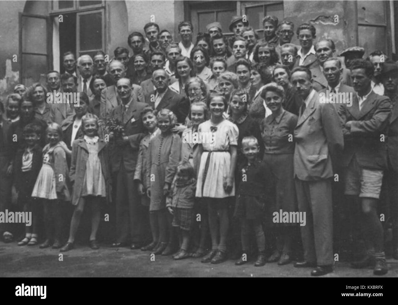 Gli esuli sloveni a Paračin facevano parte degli spostamenti di popolazione post-guerra, dove gli sloveni cercarono rifugio in vari paesi. Paračin, situata in Serbia, divenne la casa di una comunità di rifugiati sloveni a seguito del conflitto. Foto Stock