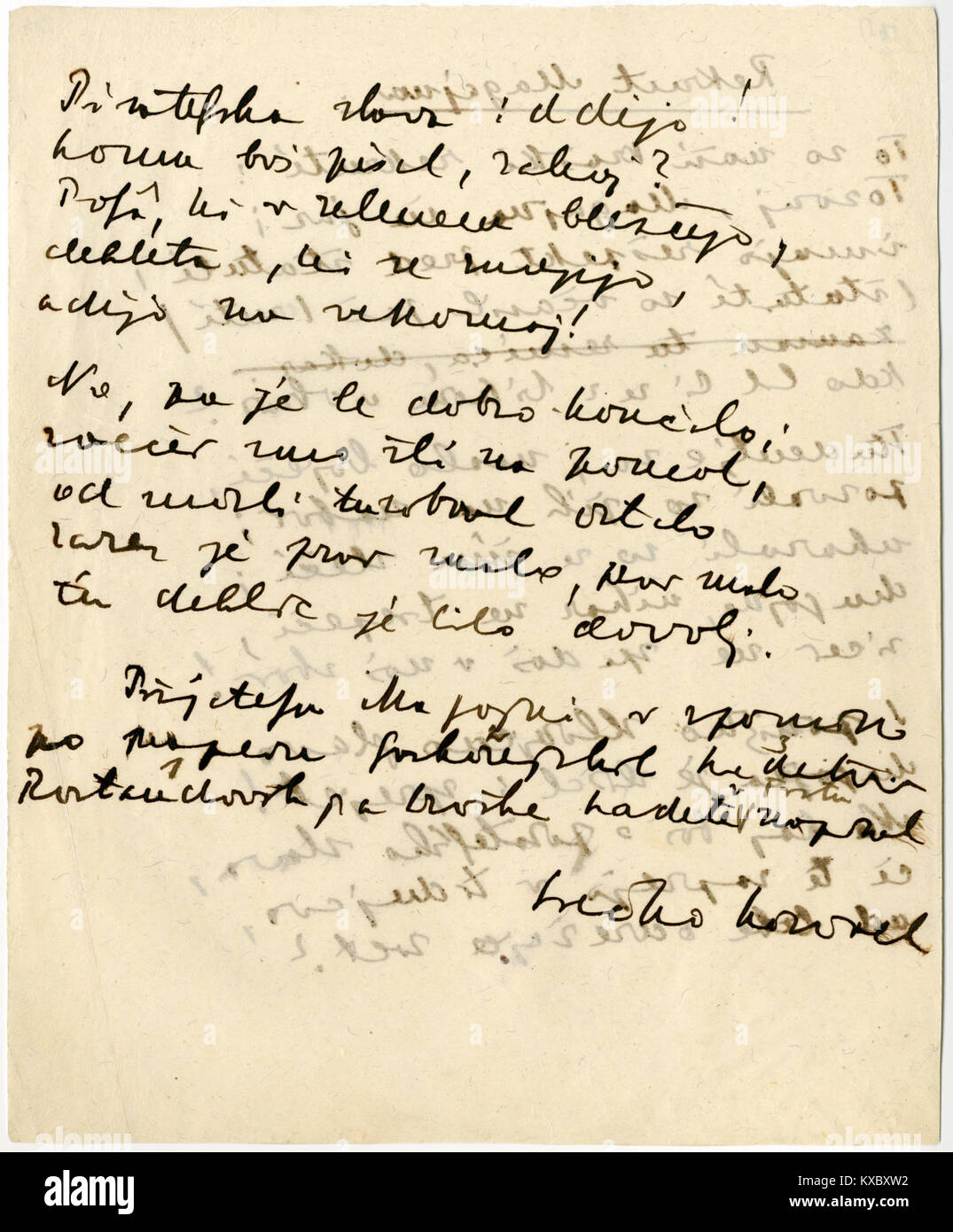 «Rekrut Magajna» è un poema del poeta modernista sloveno Srečko Kosovel che compare nella sua collezione di manoscritti, catturando temi di coscrizione militare, alienazione individuale e il clima socio-politico della Slovenia degli inizi del XX secolo. Foto Stock