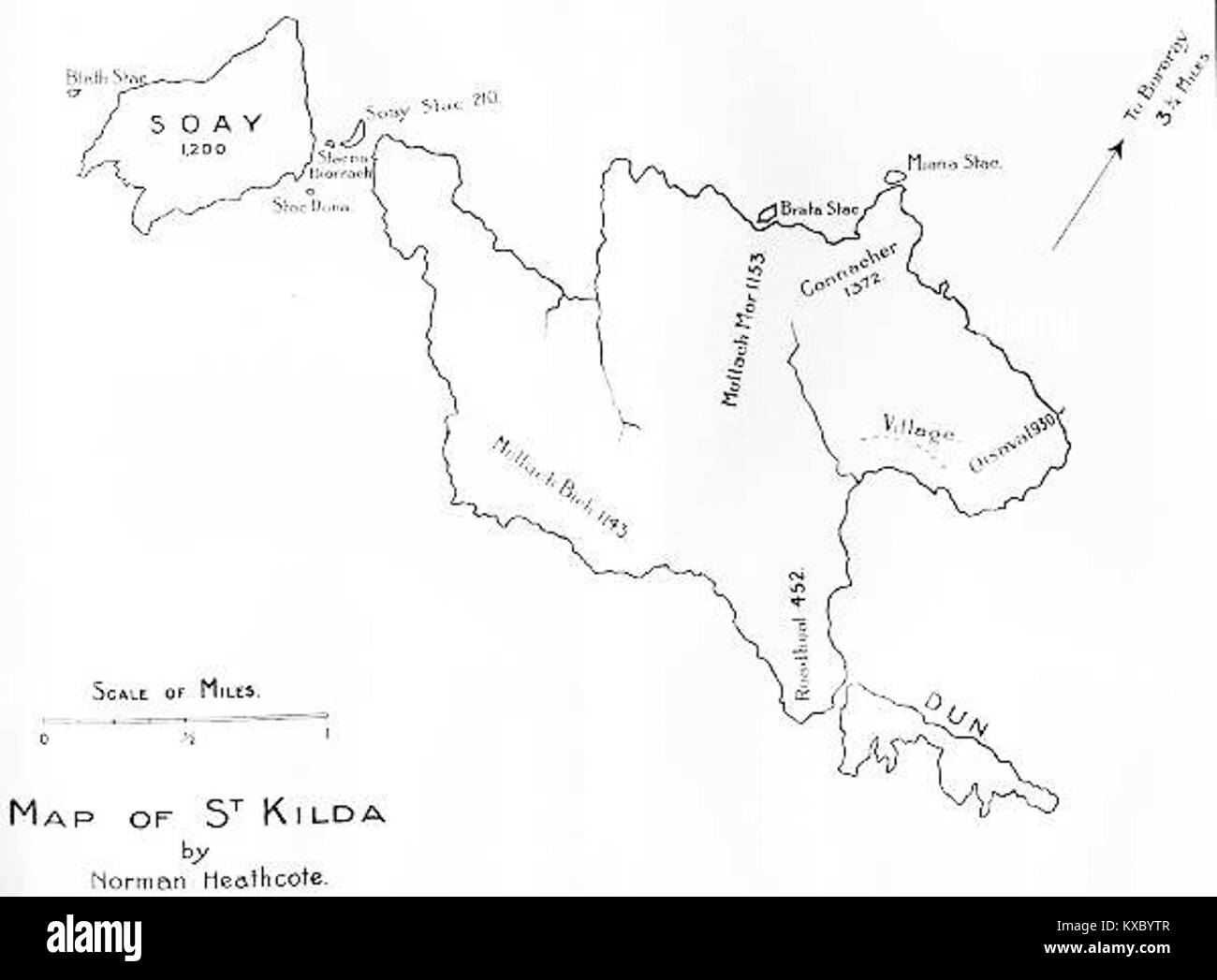 Mappa che mostra le aree di St Kilda e Heathcote a Victoria, Australia, con dettagli sulla struttura urbana, le strade, gli insediamenti e le caratteristiche naturali, illustrando la topografia regionale e i modelli di sviluppo. Foto Stock