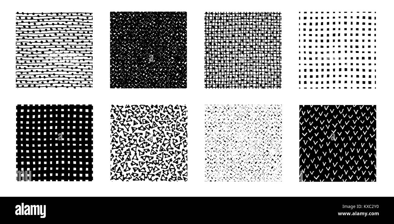 Disegnata a mano Patterns Doodle Design Illustrazione Vettoriale