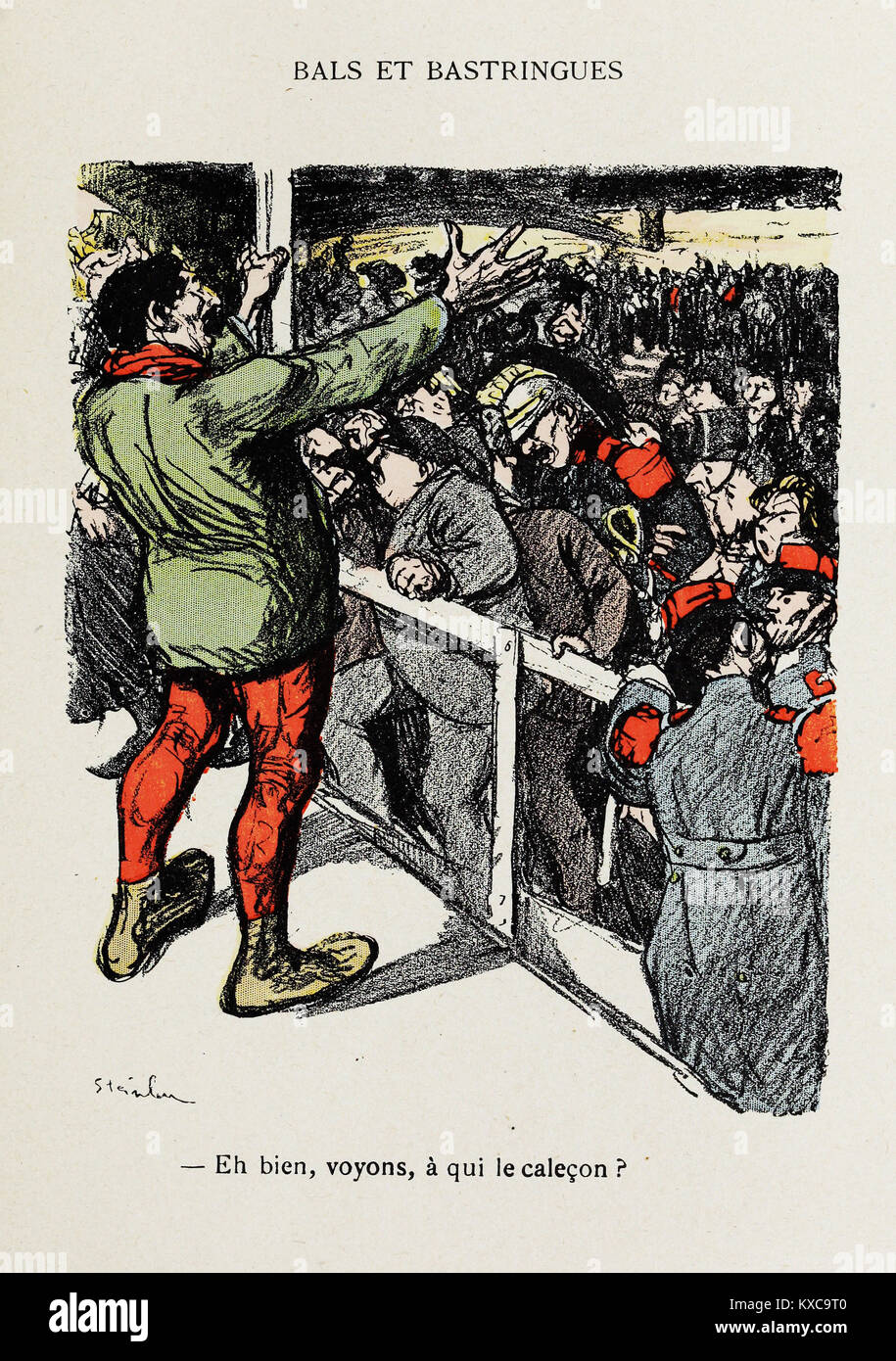 Théophile Alexandre Steinlen - dans la vie - Bals et Bastringues Foto Stock