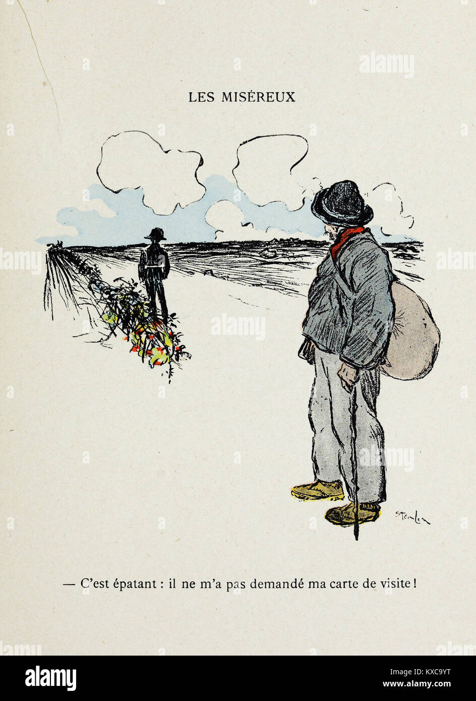 Théophile Alexandre Steinlen - dans la vie - Les Miséreux Foto Stock