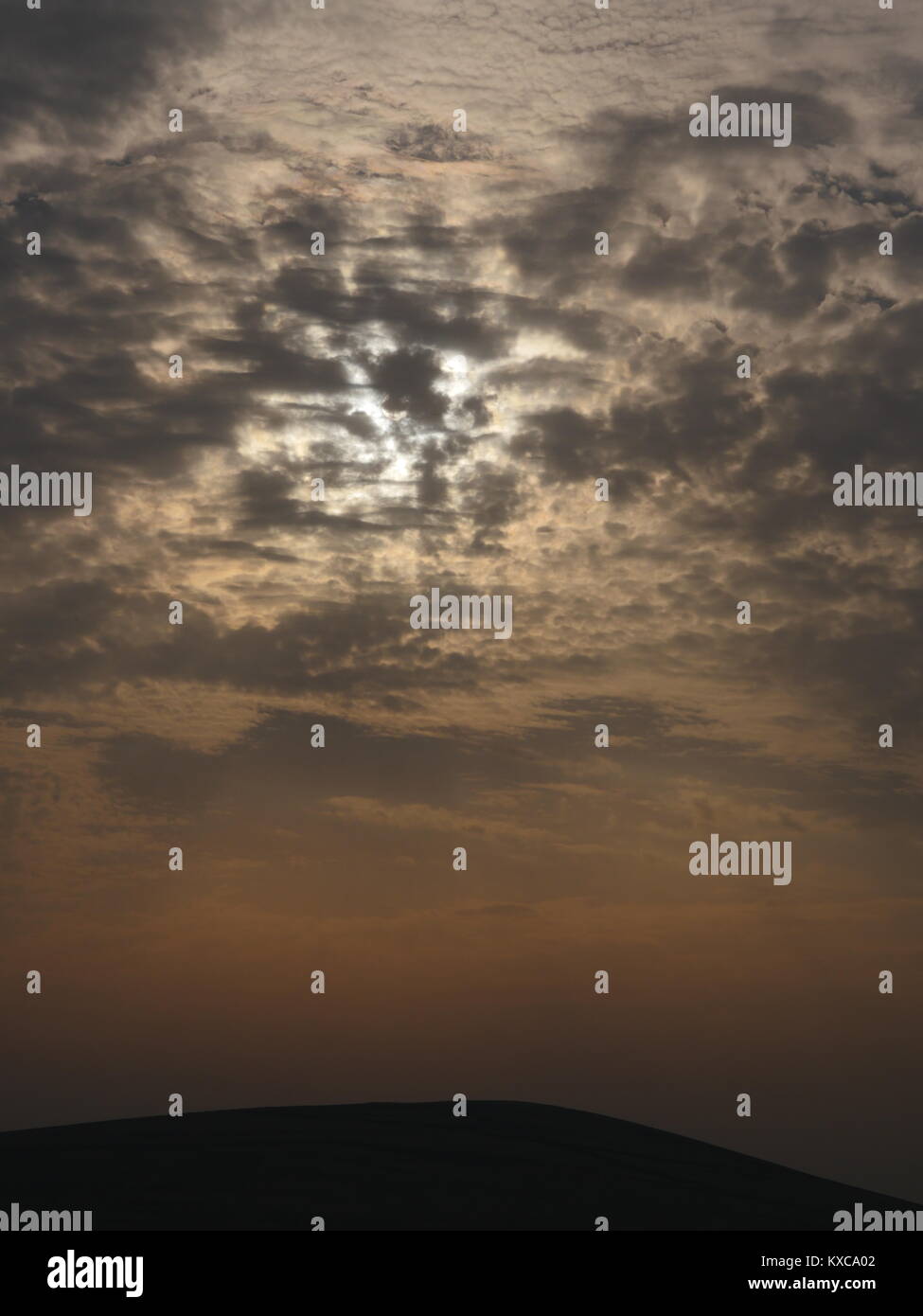 Bellissima alba nel deserto di Arabia Saudita Foto Stock