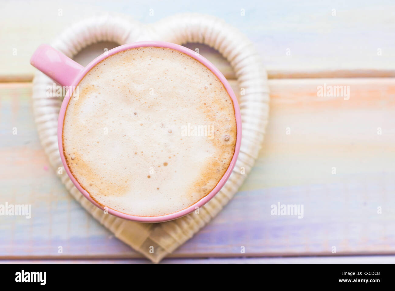 Composizione romantica con caffè Foto Stock