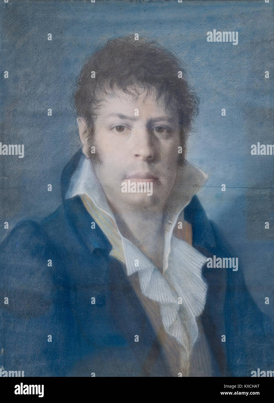 Il ritratto di un uomo di Vicent Rodés presenta uno studio sul realismo, enfatizzando la rappresentazione dettagliata e riflettendo le tendenze dell'inizio del XX secolo nell'arte ritrattistica spagnola. Foto Stock