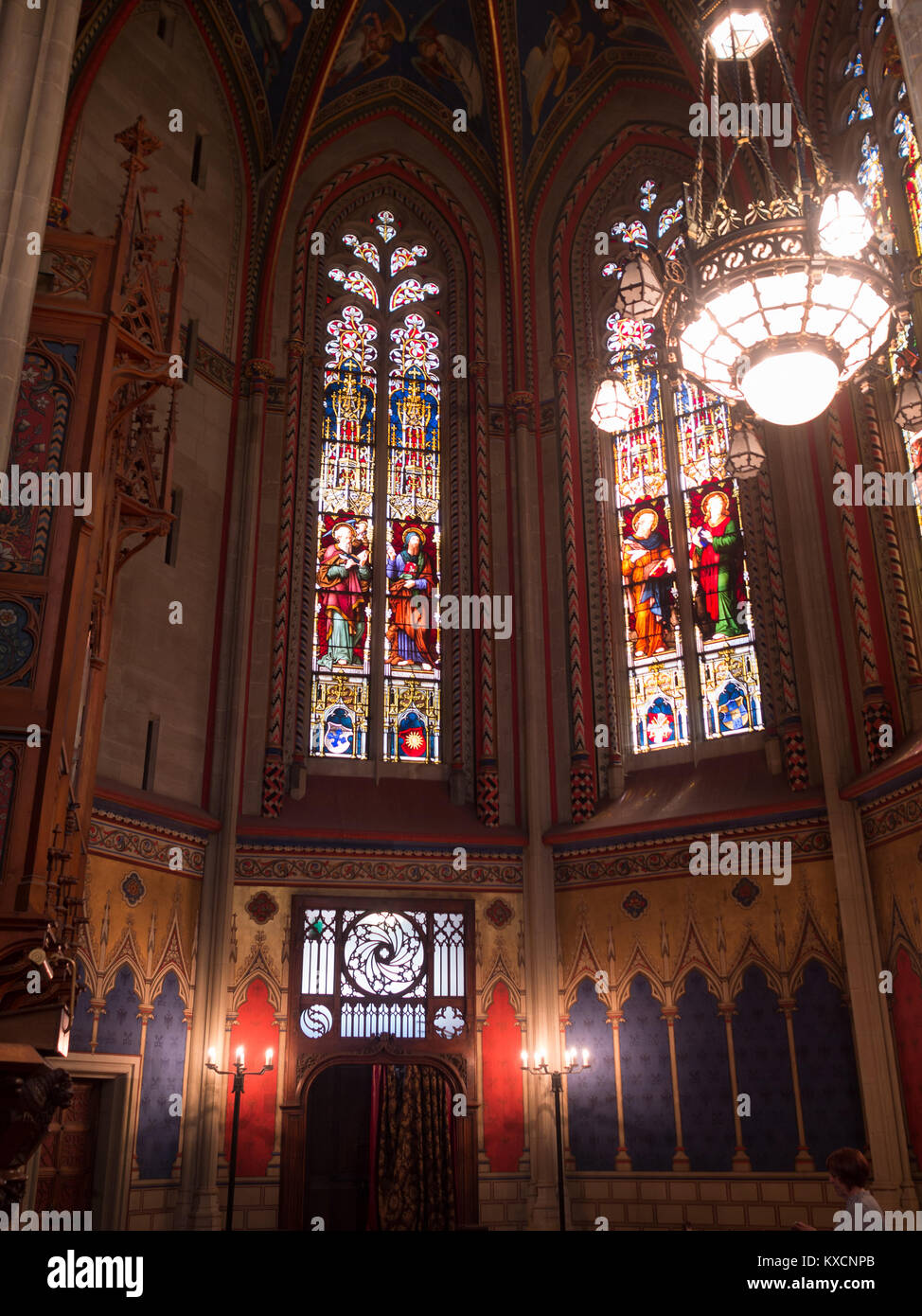 Ginevra la Basilica di San Pietro interno Foto Stock