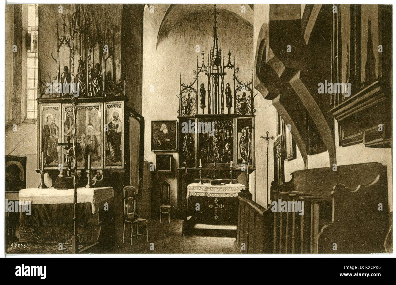 20541-Gnandstein-1917-Burgkapelle-Brück & Sohn Kunstverlag Foto Stock