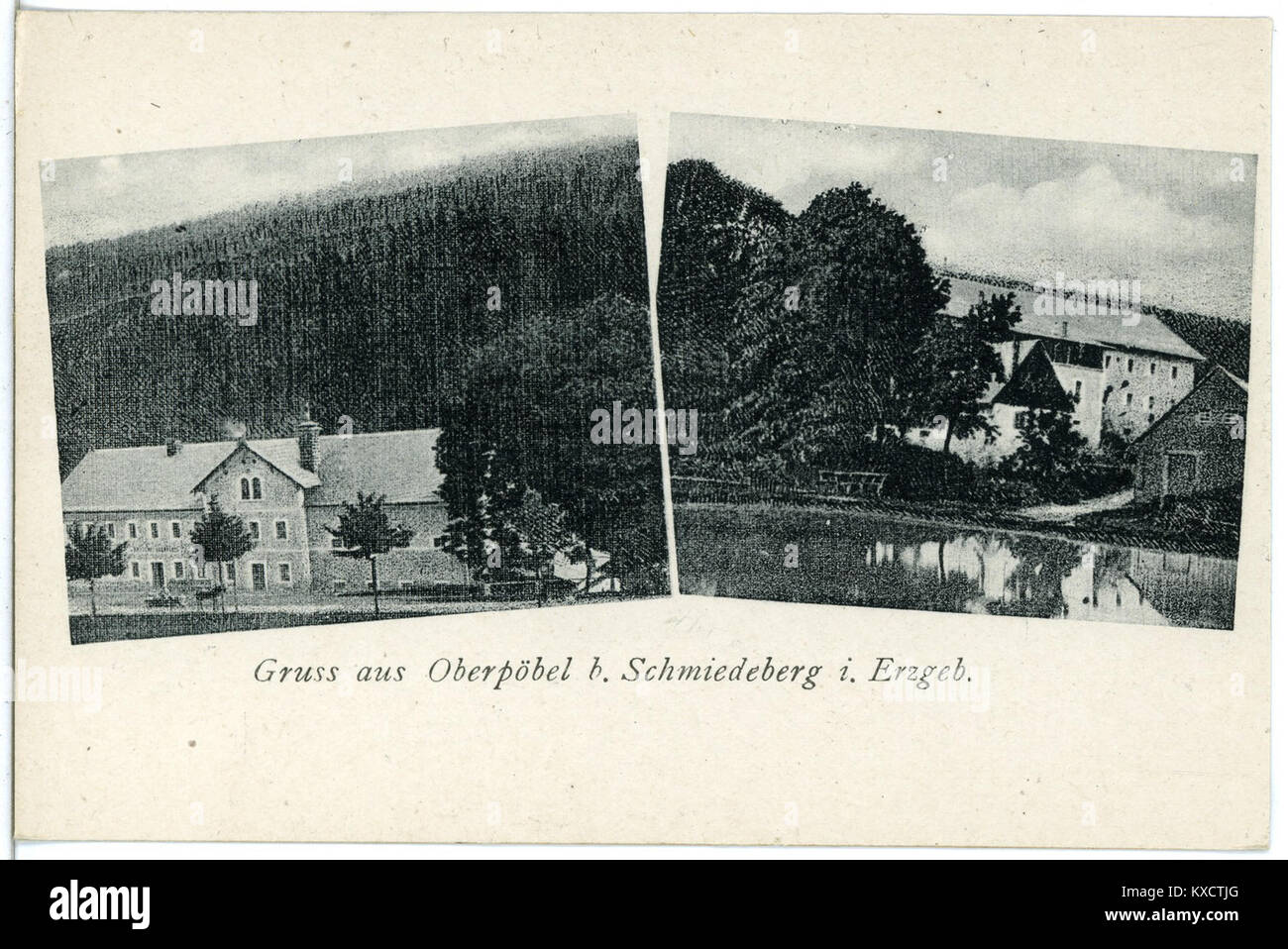 21672-Oberpöbel-1920-Gasthof-Brück & Sohn Kunstverlag Foto Stock