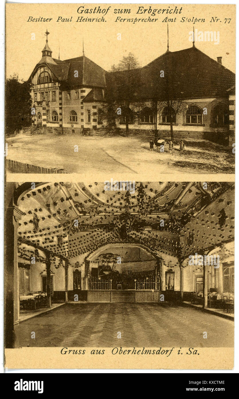 21707-Oberhelmsdorf-1920-Gasthof-Brück & Sohn Kunstverlag Foto Stock