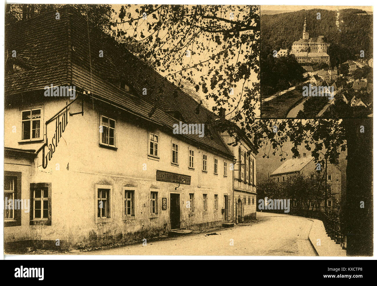 21742-Weesenstein-1920-Gasthof-Brück & Sohn Kunstverlag Foto Stock