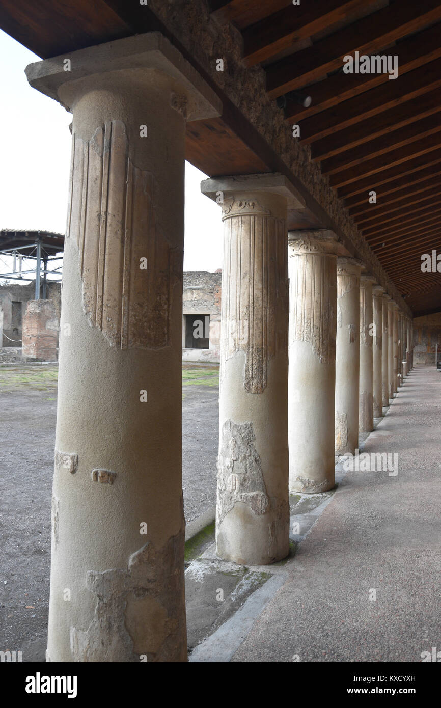 Le Terme Stabiane, rovine di Pompei, 25 novembre 2017 Foto Stock