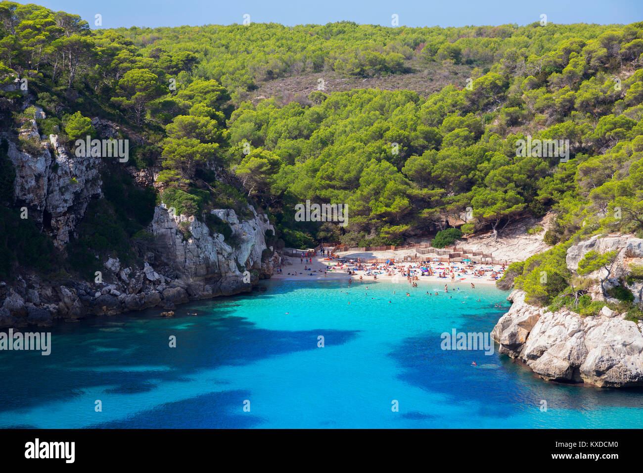 Cala Macarelleta,Menorca,Isole Baleari,Spagna Foto Stock