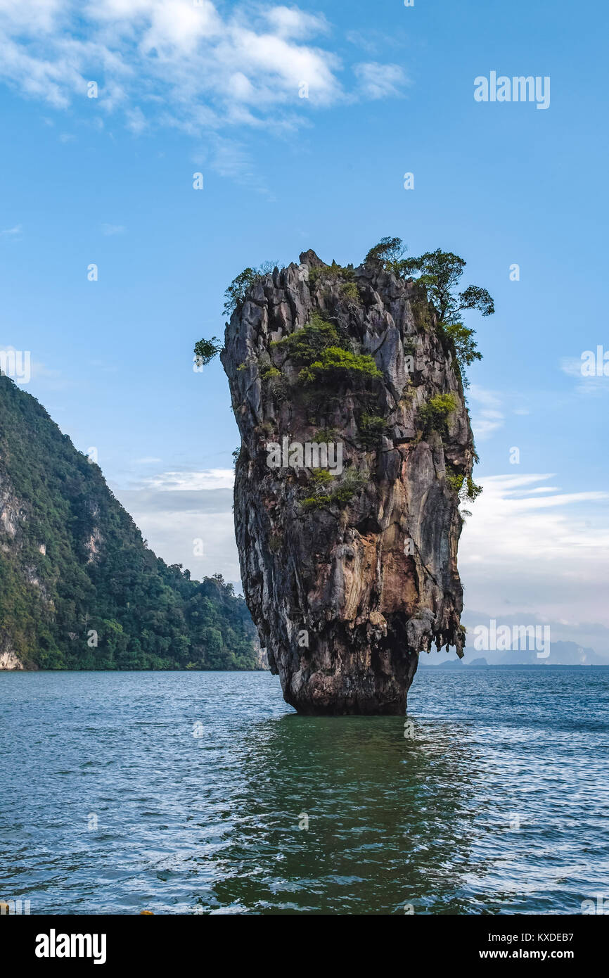 Foto di James Bond Island nella Baia di Phang Nga, Thailandia Foto Stock