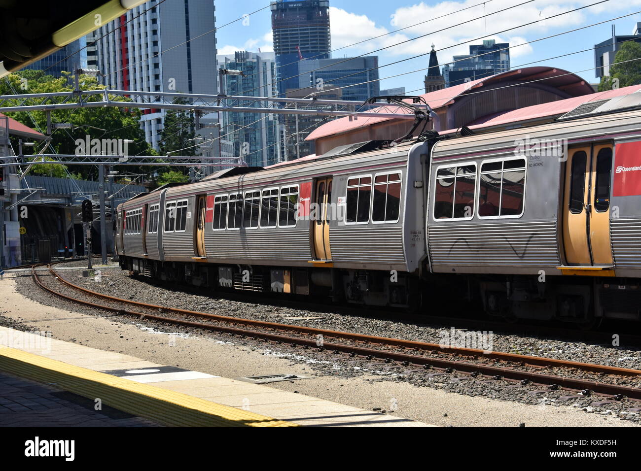 Treno a Brisbane Foto Stock