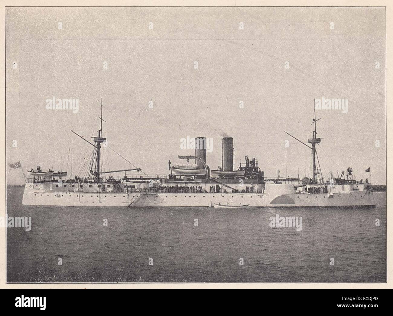 Maine - seconda classe. A doppia vite, corazzata in acciaio Foto Stock