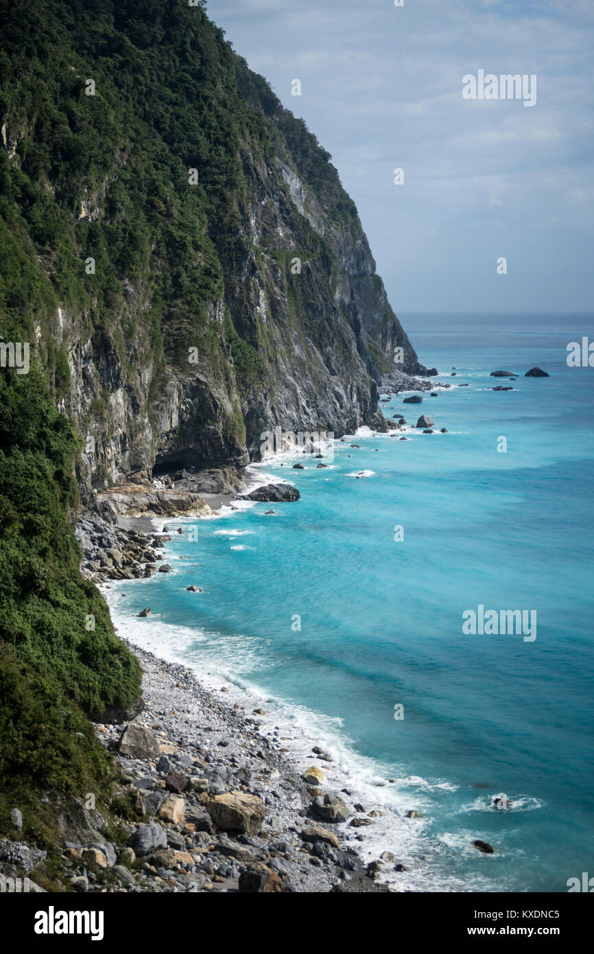 Scogliere Qingshui in Hualian, Taiwan, Cina Foto Stock