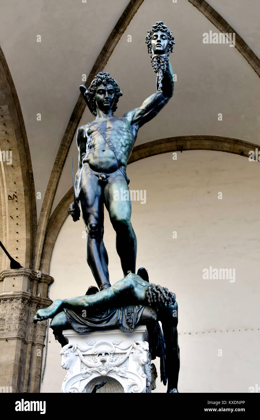 Il dio Nilo è una scultura in marmo, Napoli. Italia Foto Stock