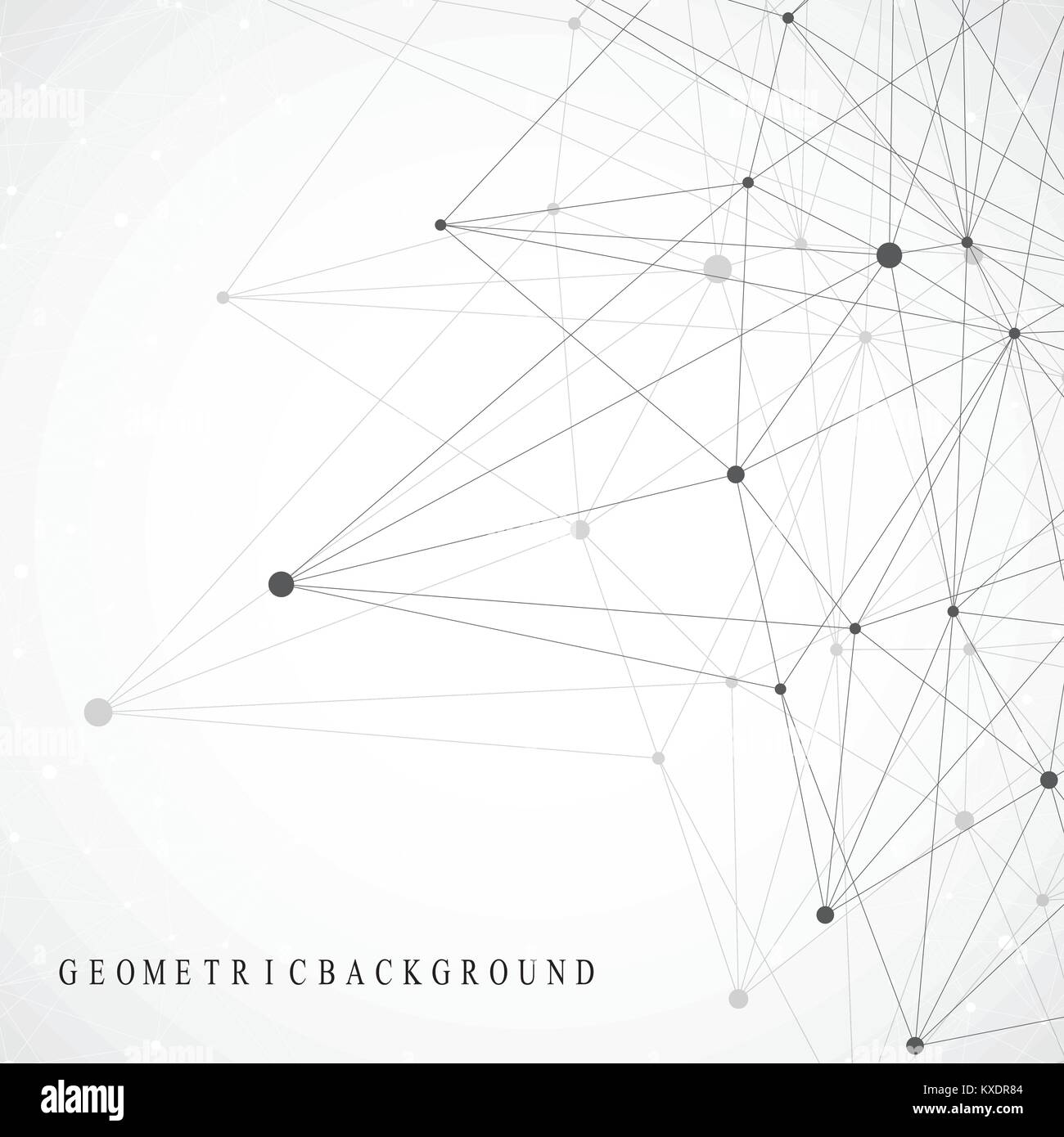 Rete globale di connessione. Rete e grande per la visualizzazione di dati sullo sfondo. Global business. Illustrazione Vettoriale. Illustrazione Vettoriale