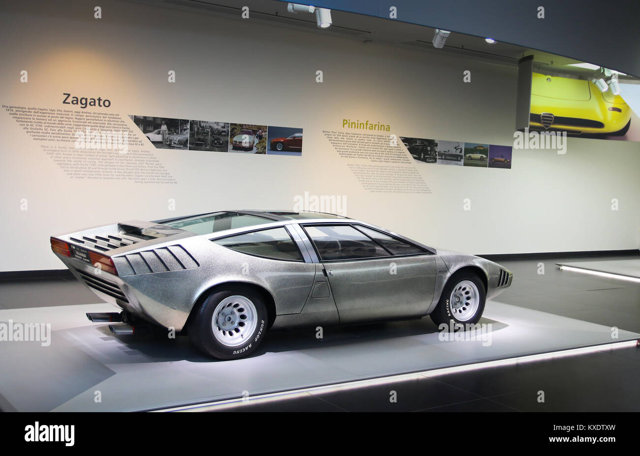 Una superba Alfa Romeo Iguana Ital Design modello in esposizione presso il Museo Storico Alfa Romeo Foto Stock