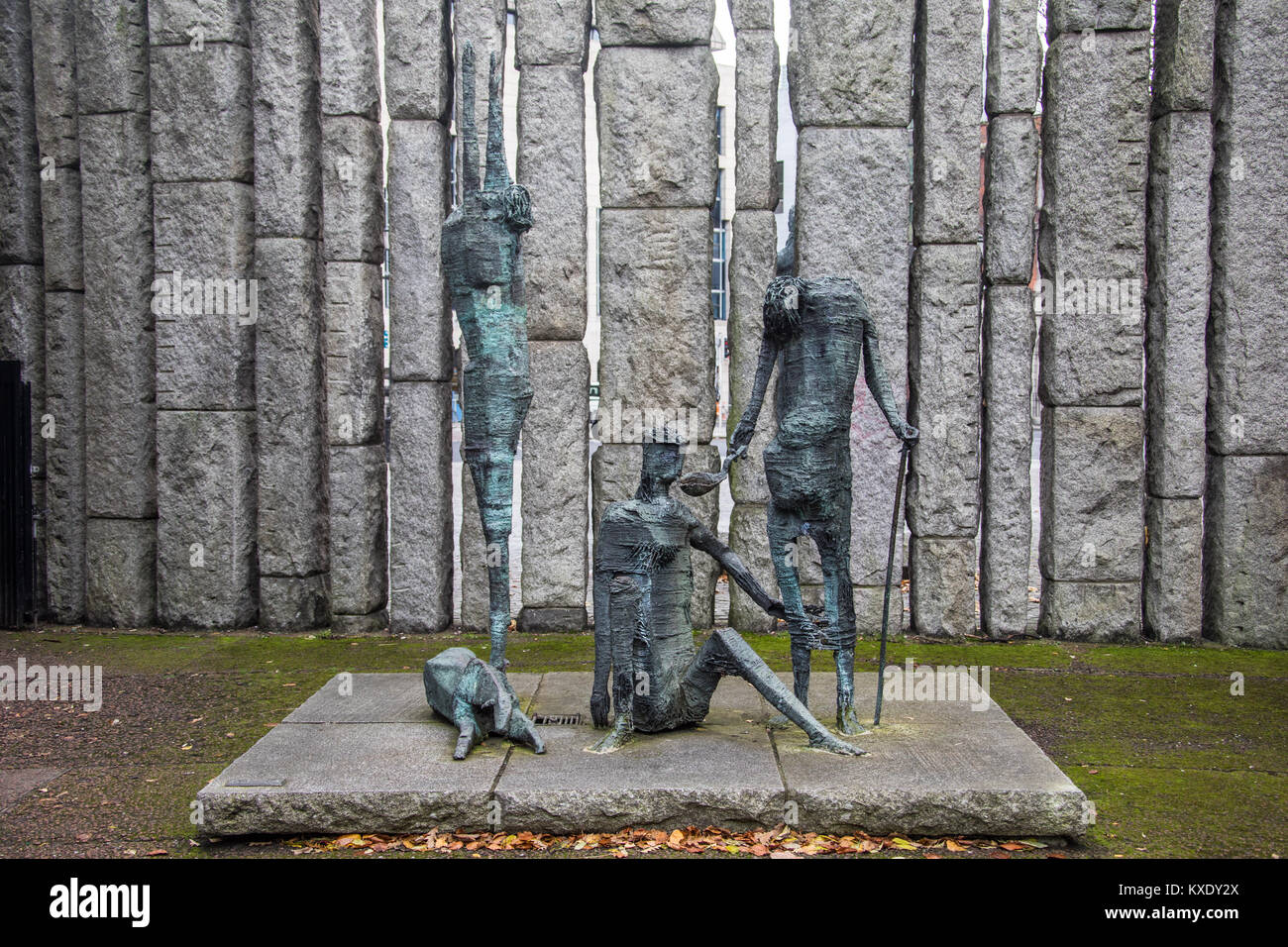 Edward Delaney la carestia Memorial, Saint Stephen's Green, Dublino, Irlanda Foto Stock