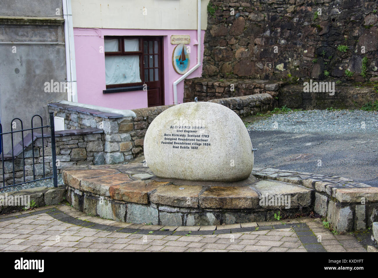 Roundstone Village, Connemara, Irlanda Foto Stock