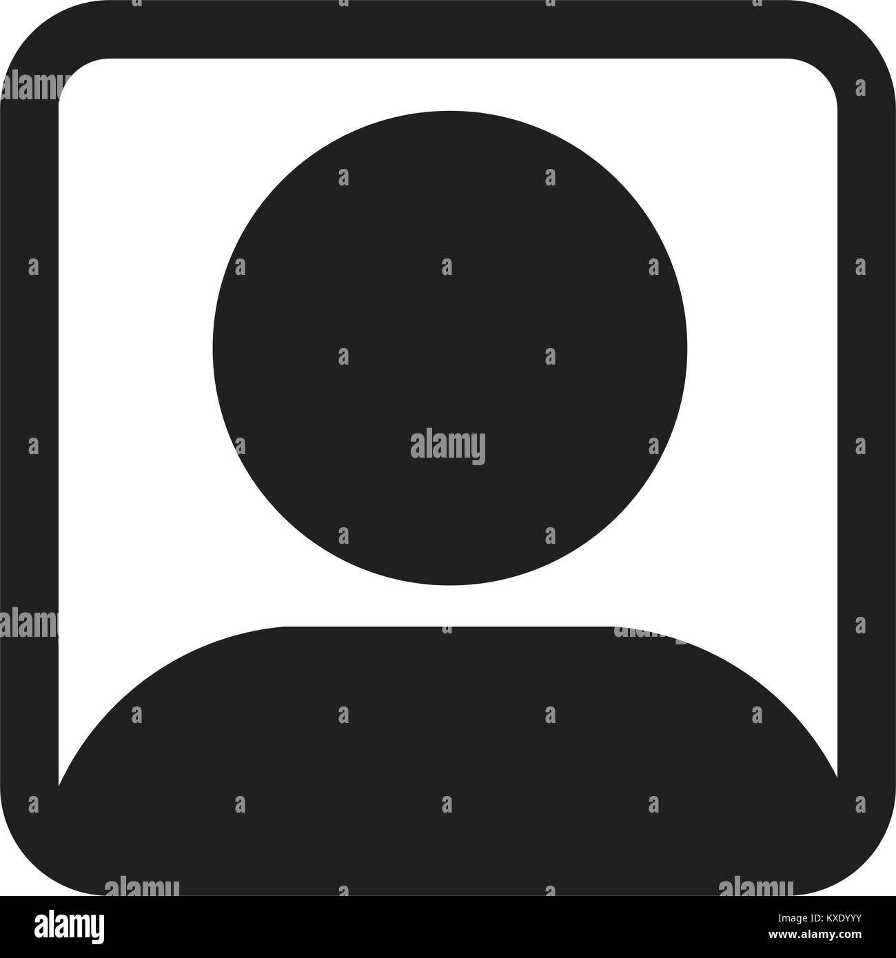 Icona Utente vettore persona maschile simbolo Avatar profilo Accedi colore piatto pittogramma Glyph illustrazione Illustrazione Vettoriale