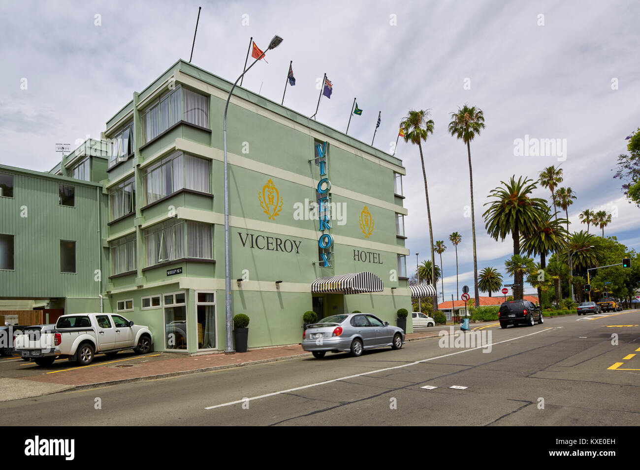 Il Viceroy Hotel, Tennyson Street, Napier, Nuova Zelanda Foto Stock