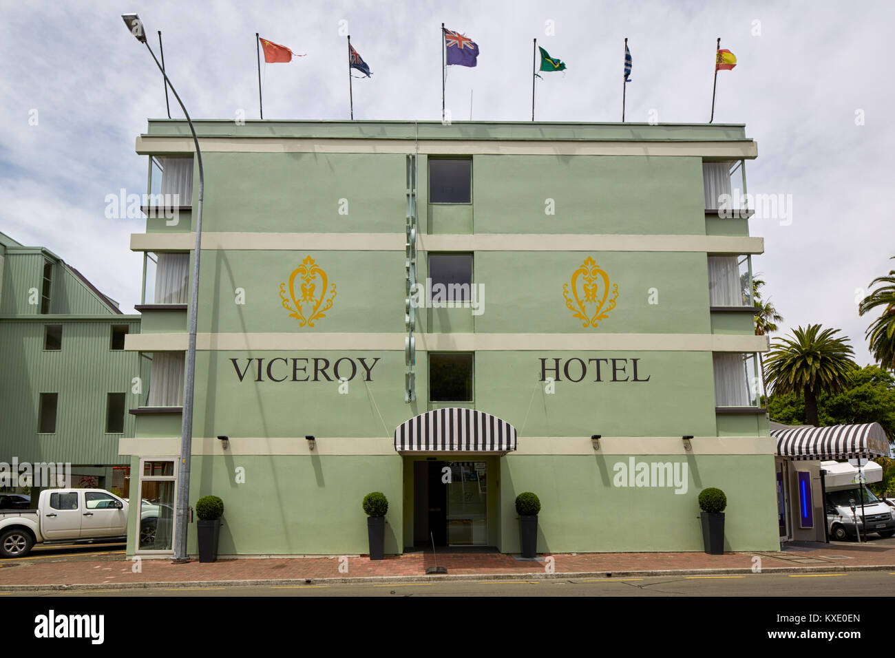 Il Viceroy Hotel, Tennyson Street, Napier, Nuova Zelanda Foto Stock