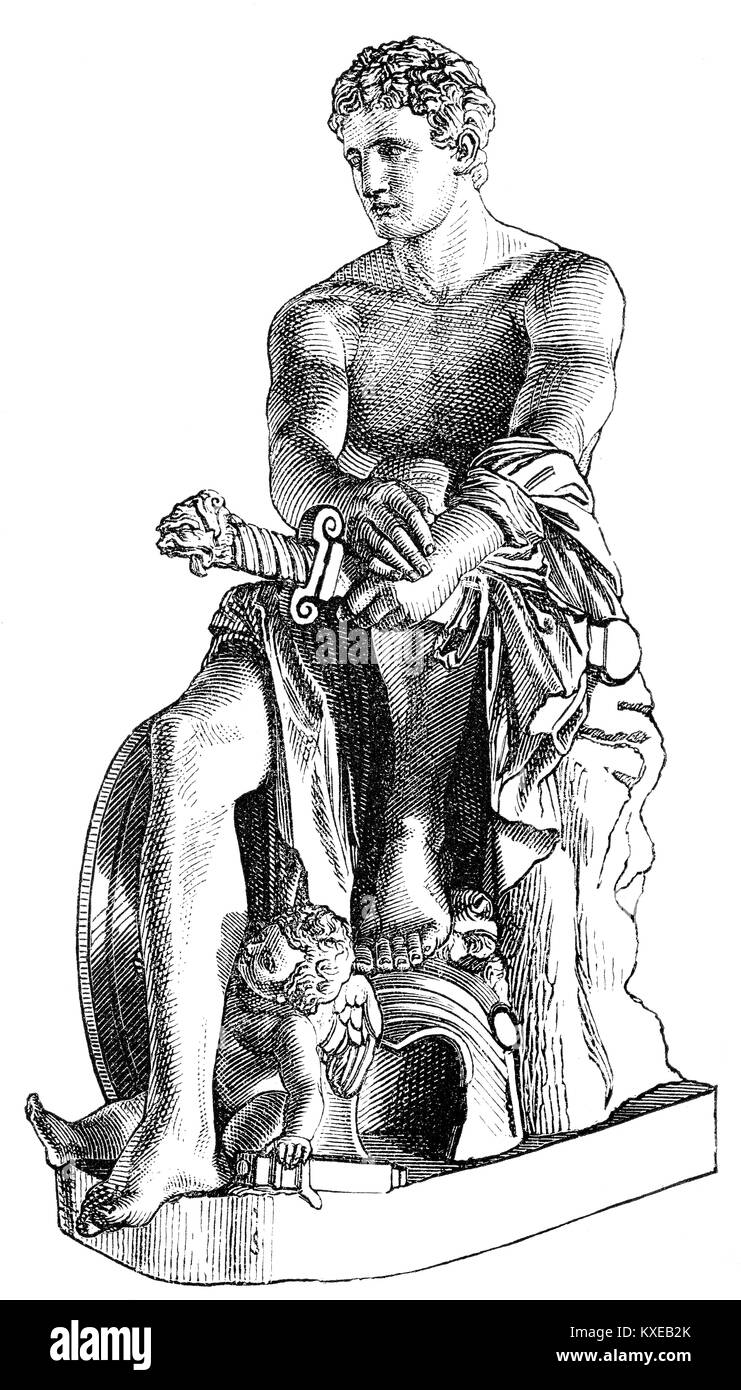 Il Ludovisi Ares è un Antonine romano scultura in marmo di Marte Foto Stock