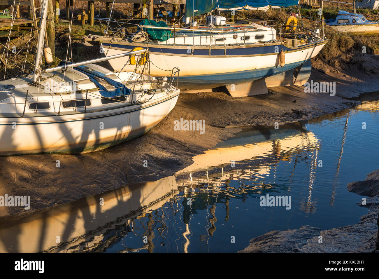 Wardleys Creek Hambleton Lancashire Foto Stock