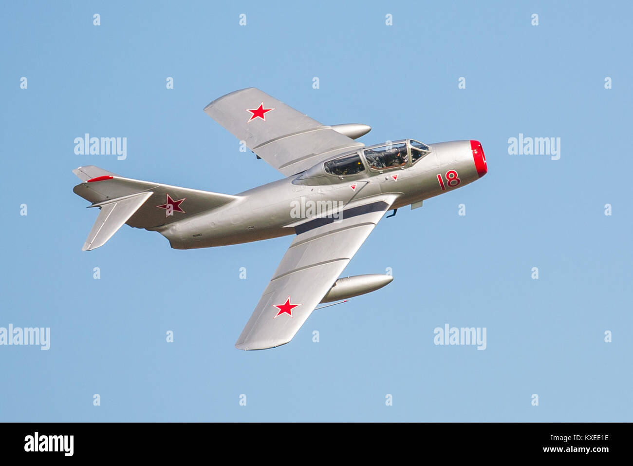Mikoyan-Gurevich MiG-15, Yorkshire Airshow 2015, Church Fenton Foto Stock