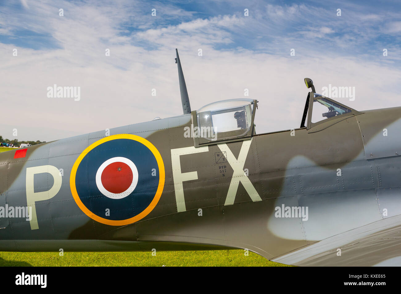 Spitfire Mk.IXe al Goodwood 2015, West Sussex, Regno Unito Foto Stock