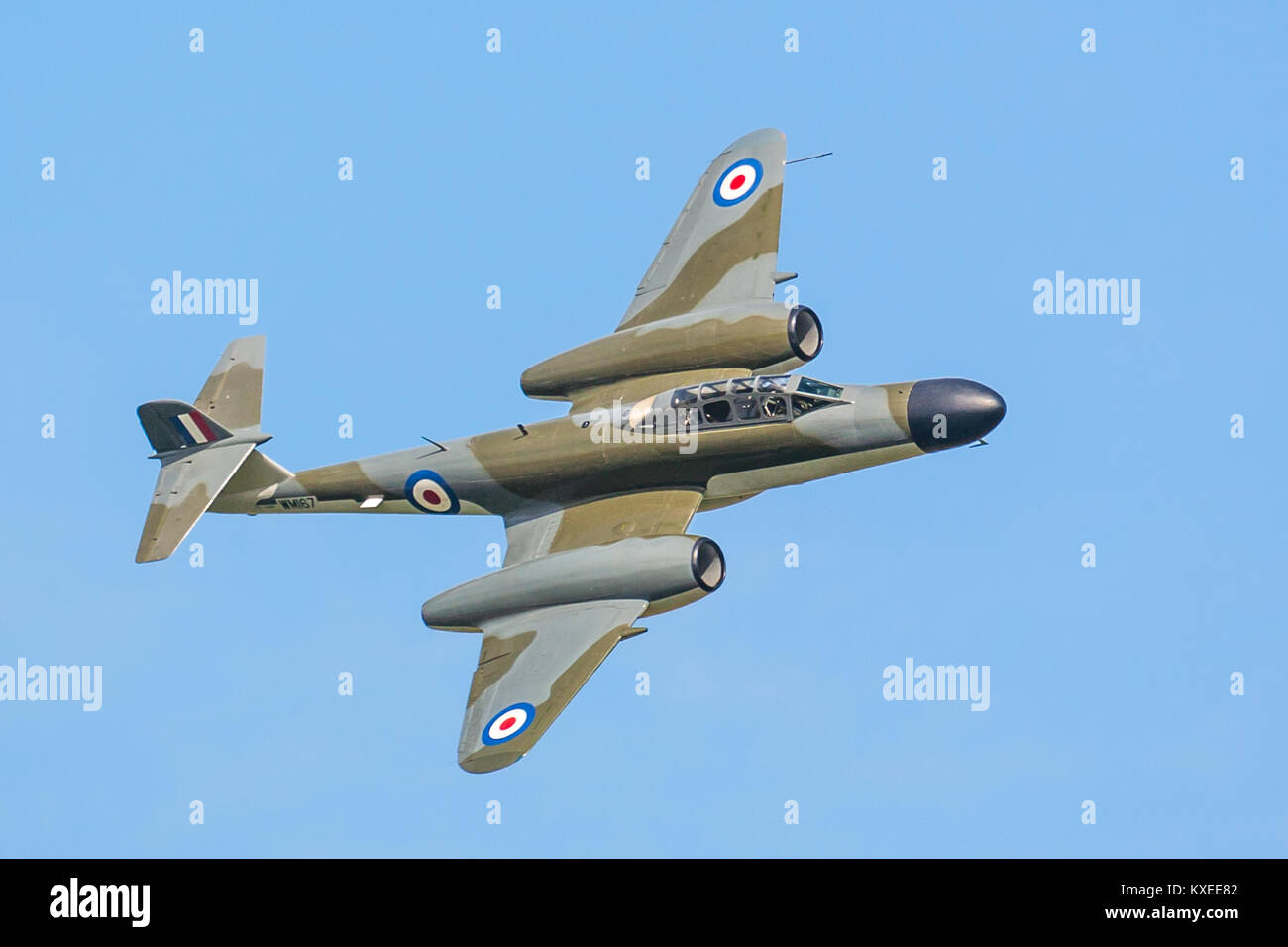 Gloster Meteor, Yorkshire Airshow 2015, Church Fenton Foto Stock