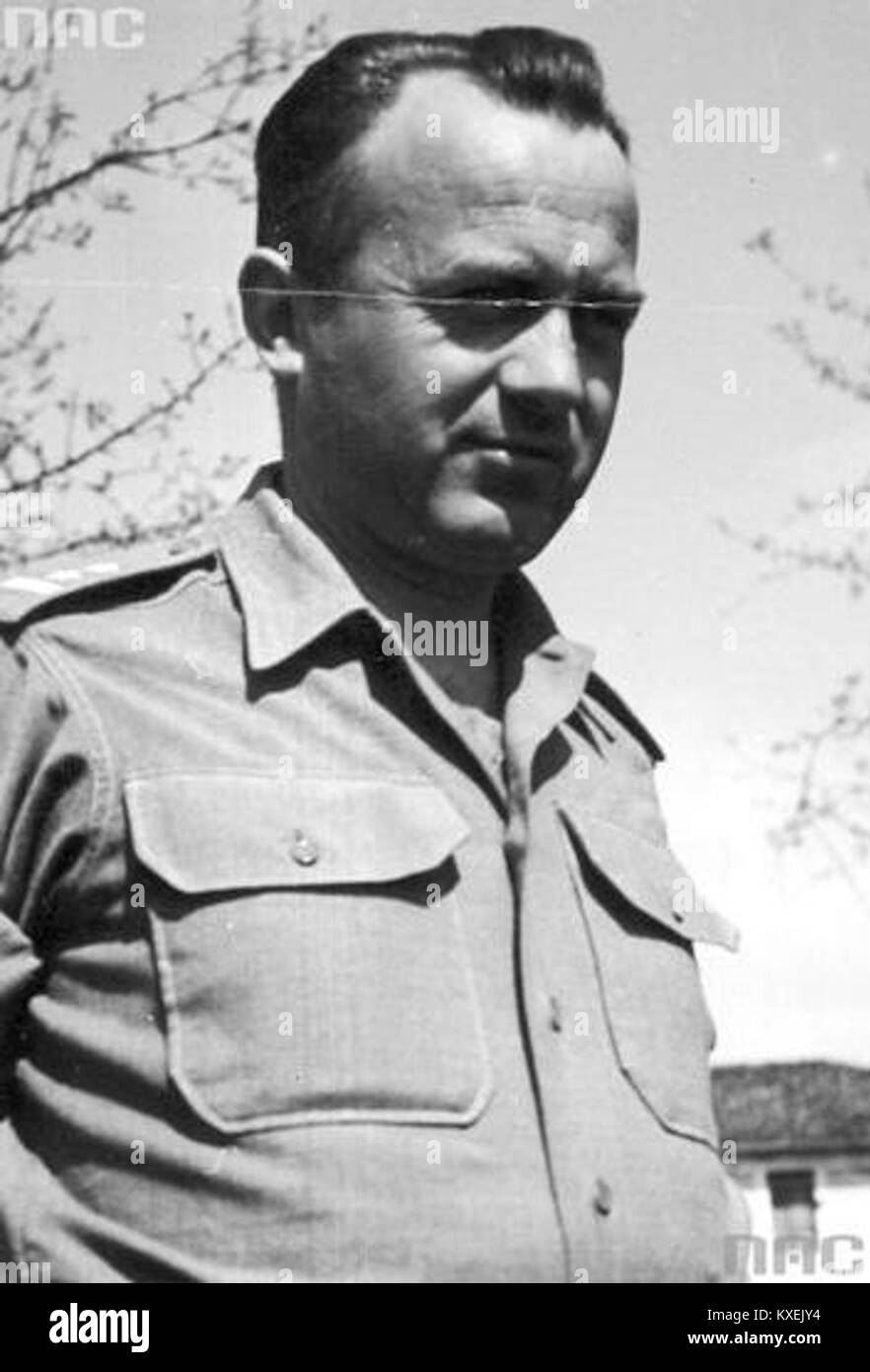 Un ritratto o registrazione del 1944 di Aleksander Florkowski, probabilmente riferito a un individuo polacco documentato durante la seconda guerra mondiale, che rappresenta il contesto personale o storico di quel periodo. Foto Stock