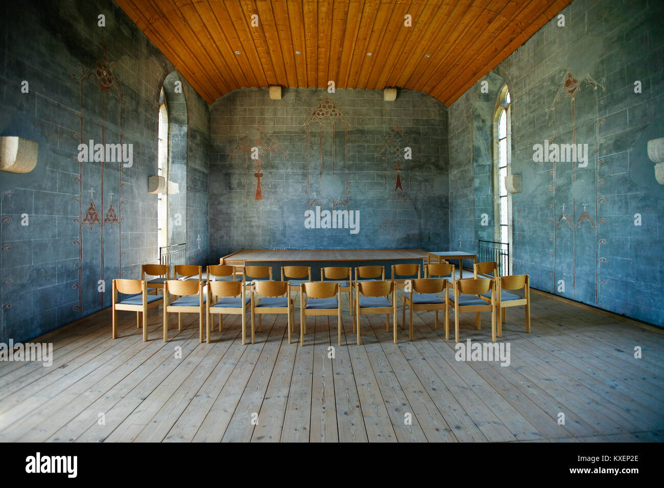 La chiesa del monastero, Pfullingen Monastero delle Clarisse, Baden-Württemberg, Germania Foto Stock