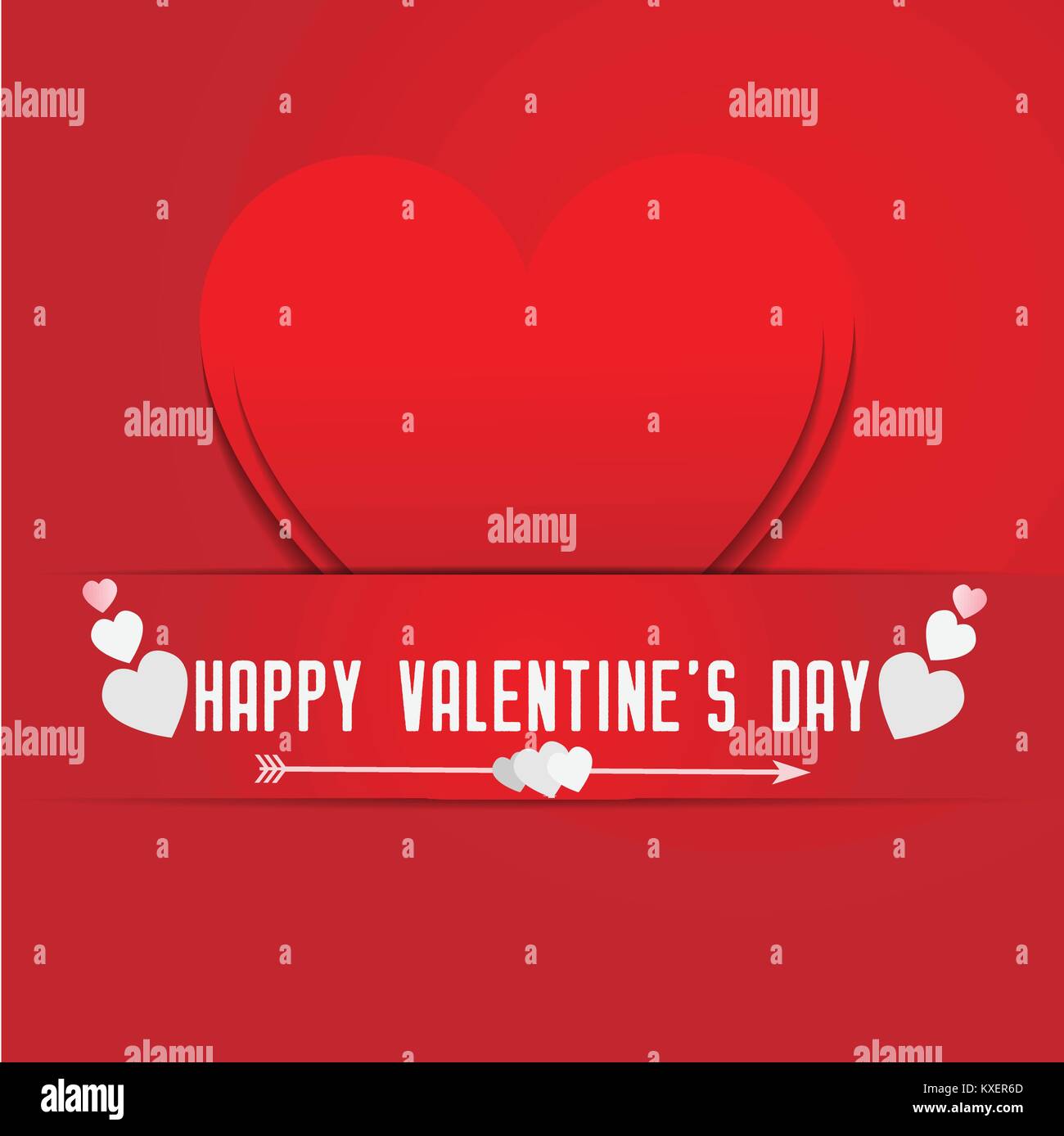 Il giorno di san valentino vettore di fondo forma di cuore per il messaggio di saluto di amore il design della scheda Illustrazione Vettoriale