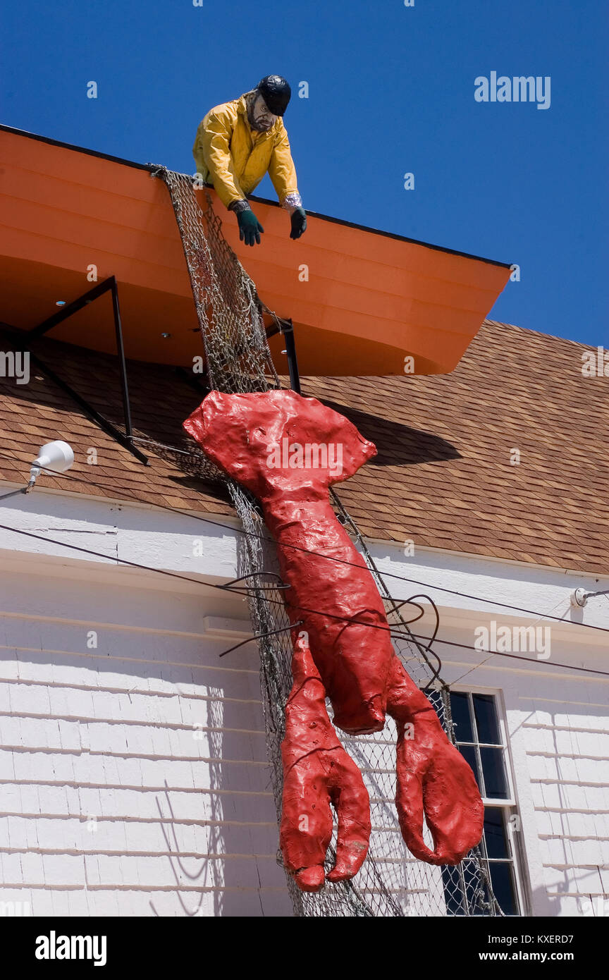 Sul tetto del Mac del Baracca (un ristorante di pesce) in Wellfleet, Massachusetts il Cape Cod, STATI UNITI D'AMERICA Foto Stock
